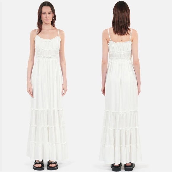 The Kooples Long White Maxi Dress with Bows - Kooples 1 - US Small - Picture 1 of 6